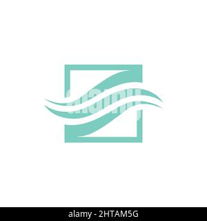 Wave logo design illustration vector template. SSS icon inspiration. triple s symbol Stock Vector
