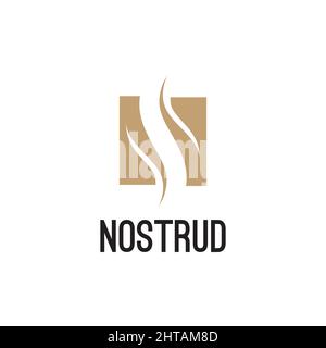 Initial letter N, NS logo design vector template Stock Vector
