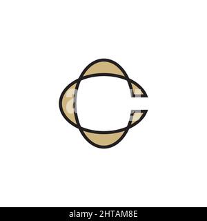 Creative letter C logo design illustration vector template Stock Vector