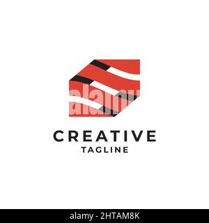Letter S ribbon logo design inspiration vector template Stock Vector