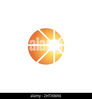 Solar sun logo design inspiration vector template Stock Vector