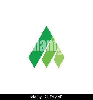 Initial Letter A Arrow with Arrowhead logo design vector template Stock Vector