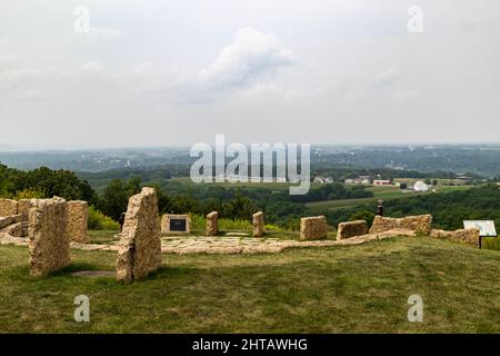 View of Horseshoe Mound Preserve in Galena, Illinois, United States ...