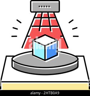 autocad 3d program color icon vector illustration Stock Vector Image ...