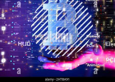 Illustration of Cybersecurity and information protection Stock Photo