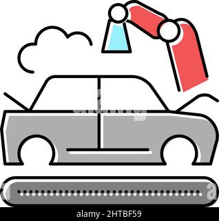 anti-corrosion treatment color icon vector illustration Stock Vector ...