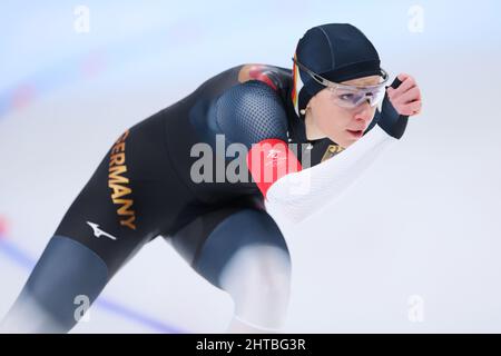 Beijing, China. 7th Feb, 2022. UHRIG Michelle (GER) Speed Skating : Women's 1500m during the Beijing 2022 Olympic Winter Games at National Speed Skating Oval in Beijing, China . Credit: Yohei Osada/AFLO SPORT/Alamy Live News Stock Photo