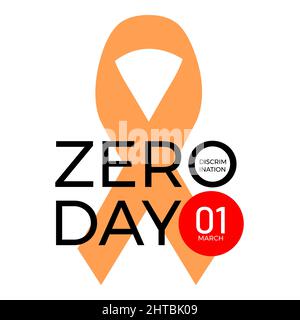 a design for celebrating zero discrimination day, march 1st. vector illustration Stock Vector