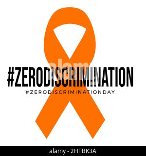 a design for celebrating zero discrimination day, march 1st. vector Stock Vector