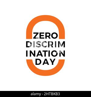 a design for celebrating zero discrimination day, march 1st. vector Stock Vector