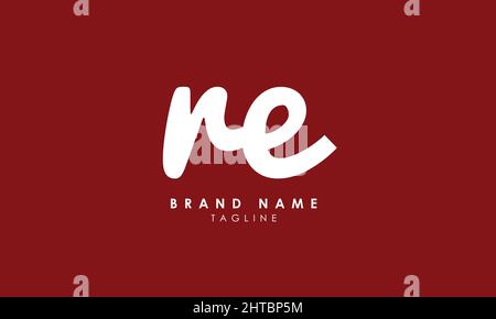 Alphabet letters Initials Monogram logo ER, RE, E and R Stock Vector