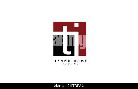 Alphabet letters Initials Monogram logo TJ, JT, T and J Stock Vector