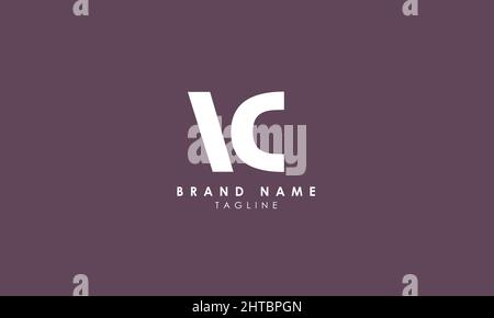 Alphabet letters Initials Monogram logo VC, CV, V and C Stock Vector