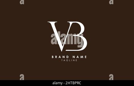 Alphabet letters Initials Monogram logo VB, BE, E and B Stock Vector