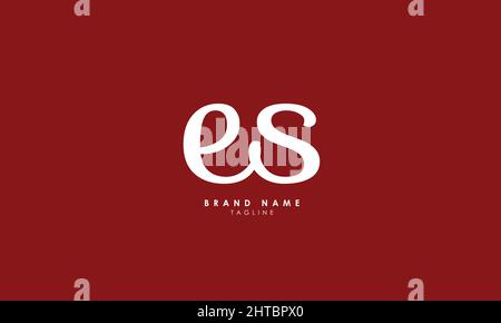 Alphabet letters Initials Monogram logo ES, SE, E and S Stock Vector