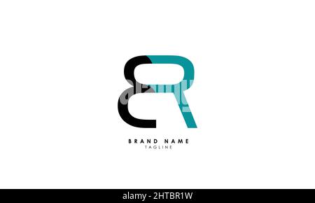 Alphabet letters Initials Monogram logo BR, RB, B and R Stock Vector