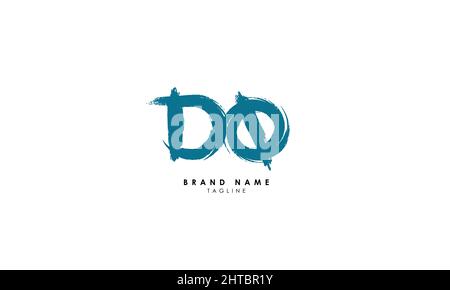 Alphabet letters Initials Monogram logo DO, OD, D and O Stock Vector