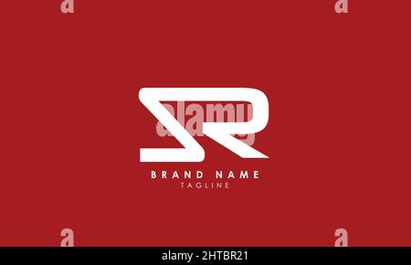 Alphabet letters Initials Monogram logo SR, RS, S and R Stock Vector
