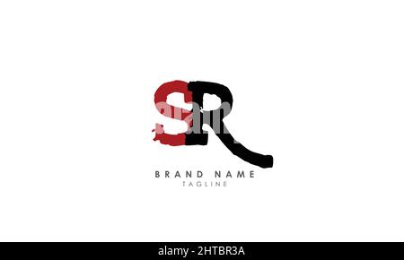 Alphabet letters Initials Monogram logo SR, RS, S and R Stock Vector