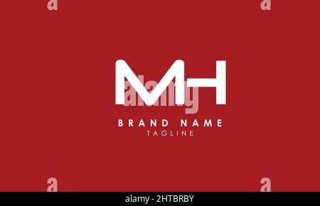 Alphabet letters Initials Monogram logo MH, HM, M and H Stock Vector