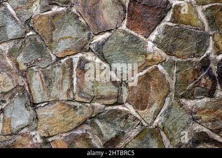 Volcanic stone slabs for natural walls. Natural background Stock Photo