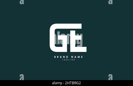 Alphabet letters Initials Monogram logo EG, GE, E and G Stock Vector