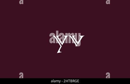 Alphabet letters Initials Monogram logo YV, VY, Y and V Stock Vector