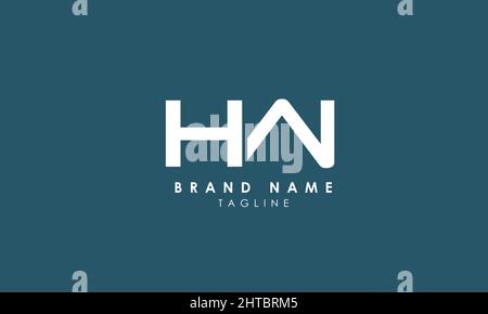 Alphabet letters Initials Monogram logo HW, WH, H and W Stock Vector