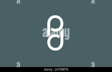 Alphabet letters Initials Monogram logo PD, DP, P and D Stock Vector