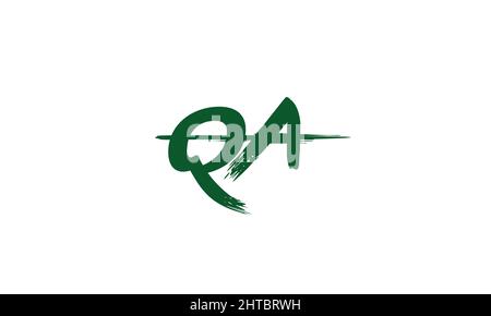 Alphabet letters Initials Monogram logo QA, AQ, Q and A Stock Vector
