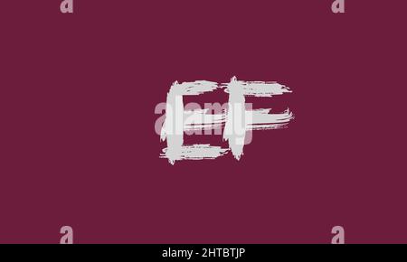 Alphabet letters Initials Monogram logo EF, FE, E and F Stock Vector