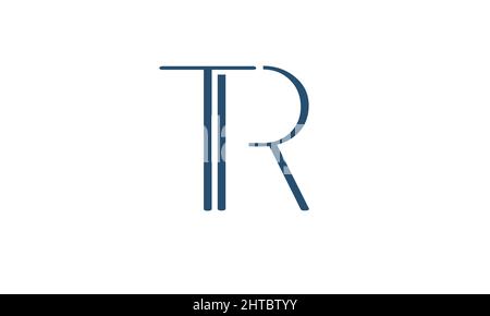 Alphabet letters Initials Monogram logo TR, RT, T and R Stock Vector