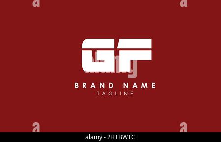 Alphabet letters Initials Monogram logo GF, FG, G and F Stock Vector