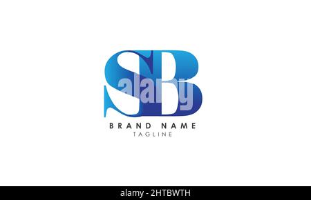 Alphabet letters Initials Monogram logo SB, BS, S and B Stock Vector