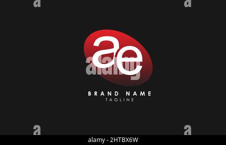 Alphabet letters Initials Monogram logo AE, EA, E and A Stock Vector