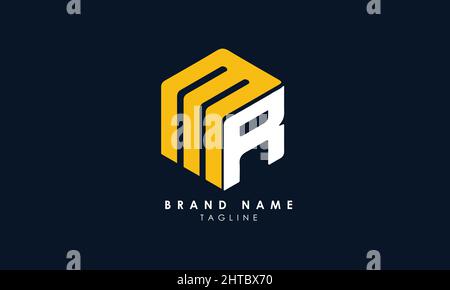 Alphabet letters Initials Monogram logo MR, RM, M and R Stock Vector