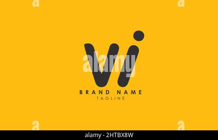 Alphabet letters Initials Monogram logo VI, IV, V and I Stock Vector