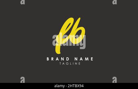 Alphabet letters Initials Monogram logo FB, BF, F and B Stock Vector