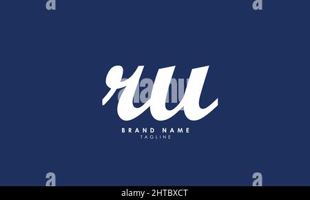 Alphabet letters Initials Monogram logo RW, WR, R and W Stock Vector