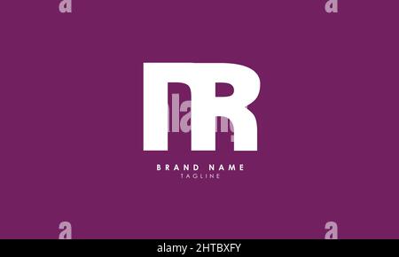 Alphabet letters Initials Monogram logo NR, RN, N and R Stock Vector