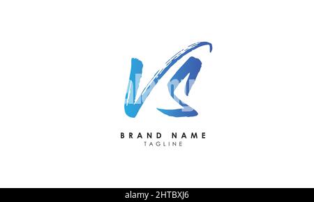 Alphabet letters Initials Monogram logo VS, SV, V and S Stock Vector