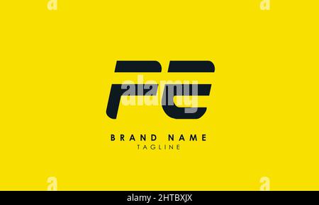 Alphabet letters Initials Monogram logo FE, FE, E and F Stock Vector