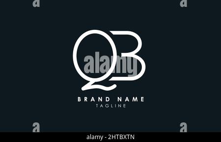 Alphabet letters Initials Monogram logo QB, BQ, Q and B Stock Vector