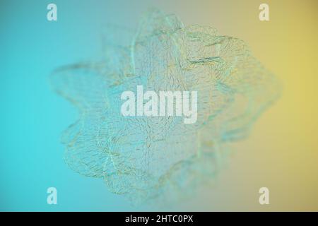 Abstract Geometric Shape. Futuristic background. 3D rendering. Stock Photo