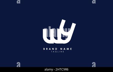 Alphabet letters Initials Monogram logo WY, YE, E and Y Stock Vector