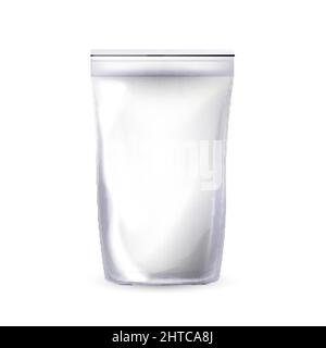 Bag zip transparent vector Stock Vector