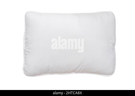 White round pillow isolated on white Stock Photo