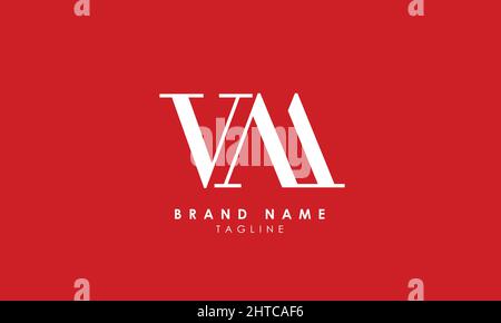 Alphabet letters Initials Monogram logo VA, AV, A and V Stock Vector