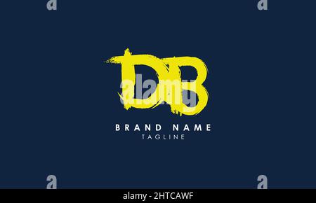 Alphabet letters Initials Monogram logo DB, BD, D and B Stock Vector