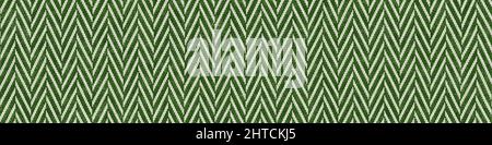 Illustration of a green zig zag tweed fabric background banner Stock Photo